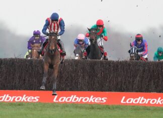 Ben Jones riding De Rasher Counter to victory at Newbury