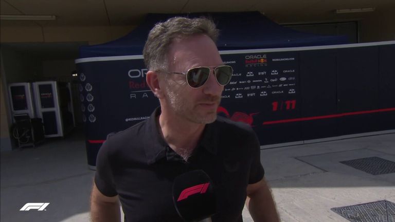 Christian Horner keeps his cards close to his chest regarding opinions of the new side update that Mercedes has brought to the Bahrain test.