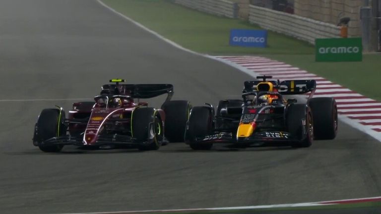 Max Verstappen and Carlos Sainz compete head-to-head, flexing their muscles at Red Bull and Ferrari.